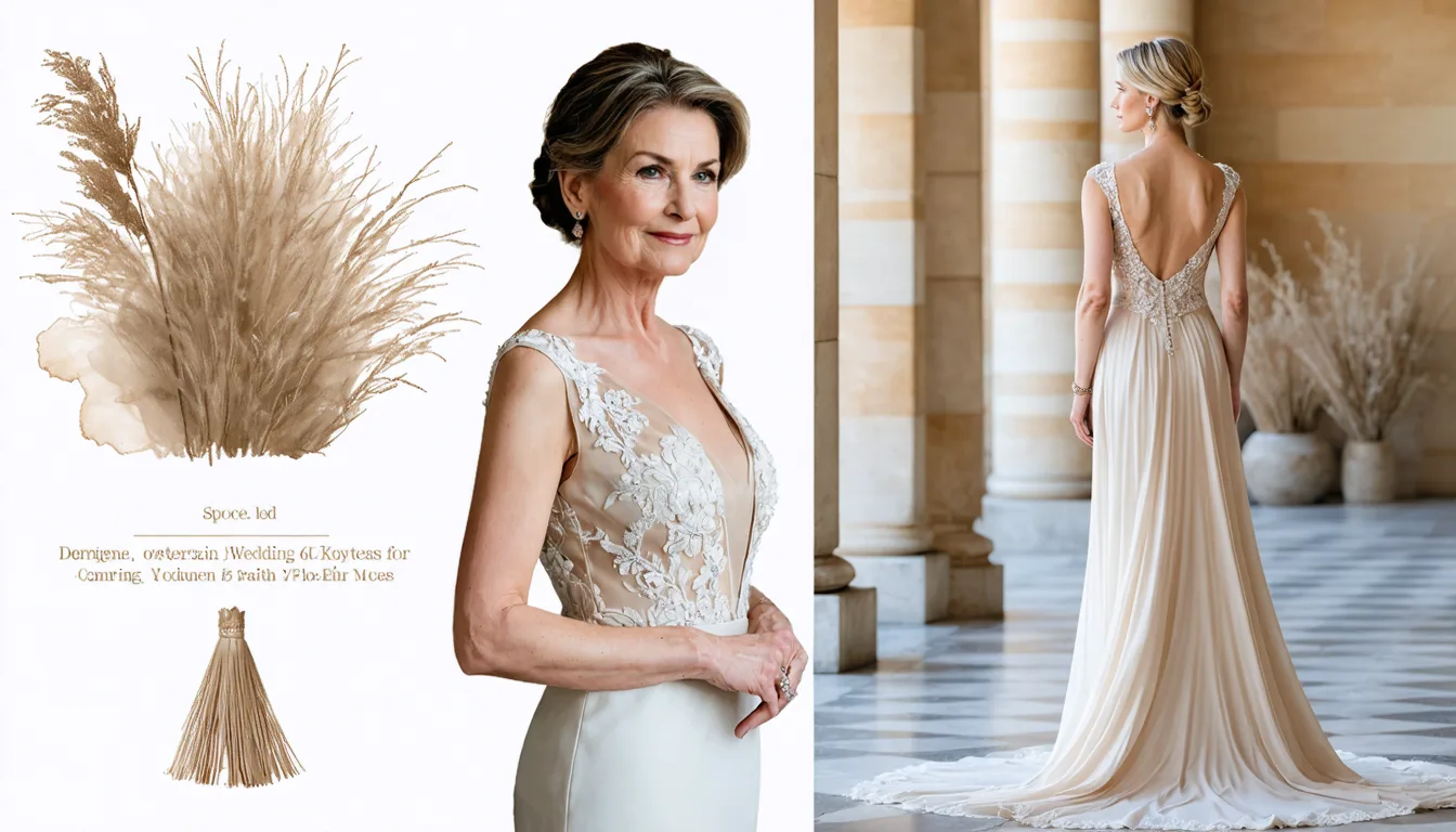 découvrez des idées raffinées pour la tenue de mariage des femmes de 50 ans, alliant style et élégance pour une allure sophistiquée et intemporelle.