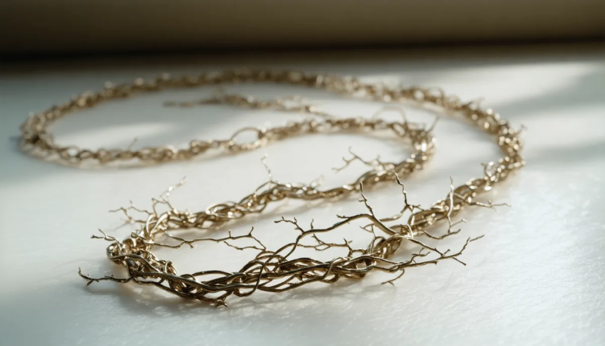 découvrez la signification spirituelle du collier qui s'emmêle et les messages cachés derrière ce phénomène mystérieux.