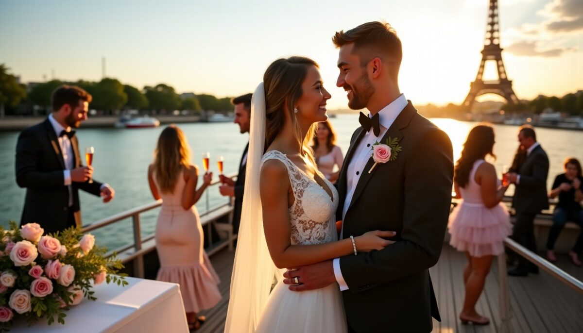 Location de péniche pour mariage à Paris : inspirations et tendances pour une célébration inoubliable